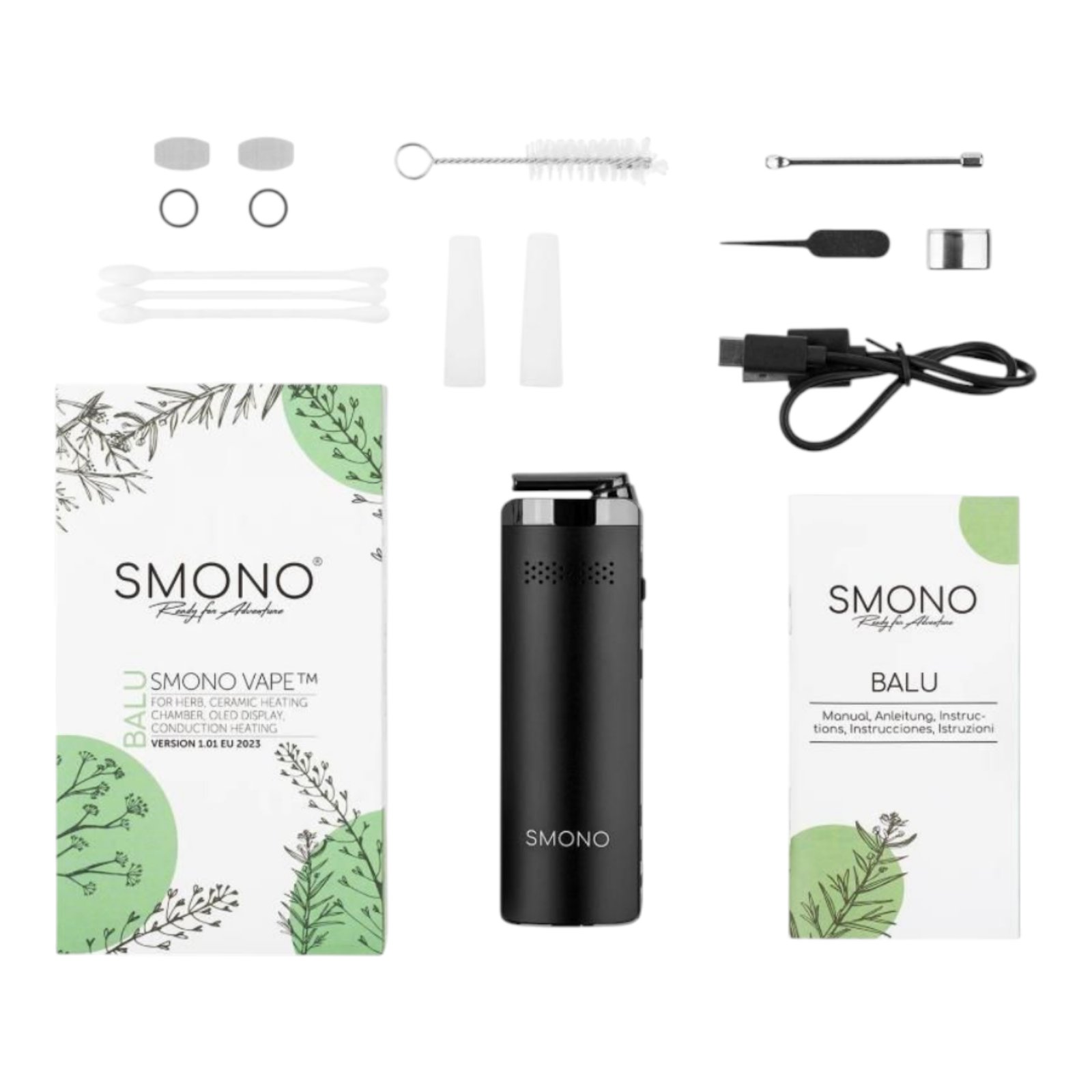 Комплектация вапорайзера Smono Balu