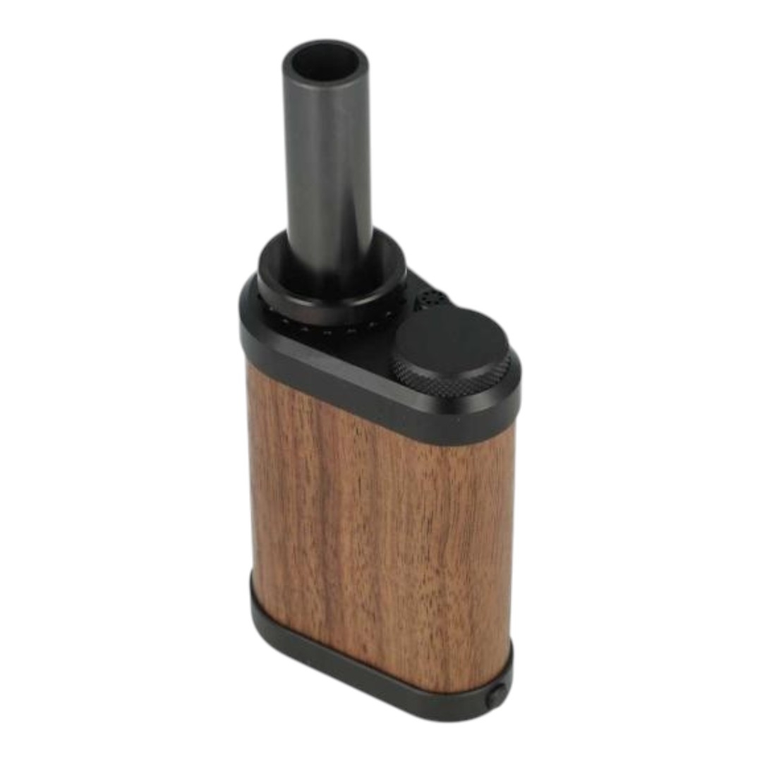 Вапорайзер Tinymight 2 BLACK WALNUT вид сбоку корпус из ореха