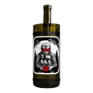 Мокрый бонг Дронщик тьмы купить из затемнённого стекла