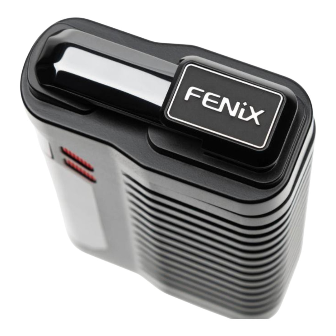 Вапорайзер Fenix 2 MAX сверху с магнитной крышкой и мундштуком